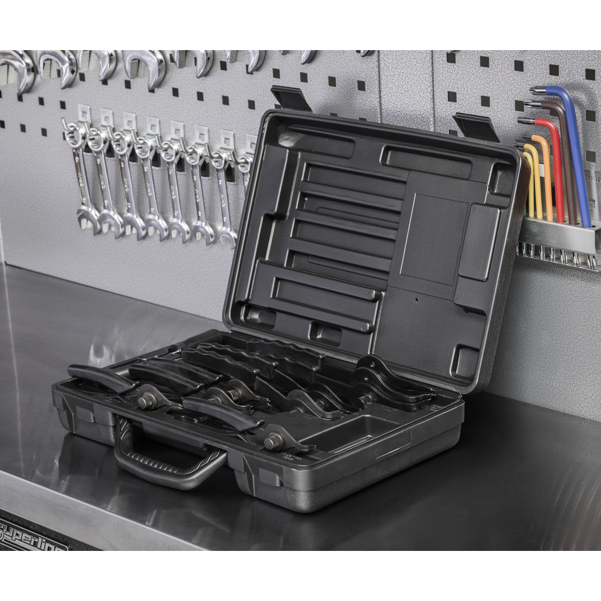 Siegen Internal/External Circlip Pliers Set 10pc