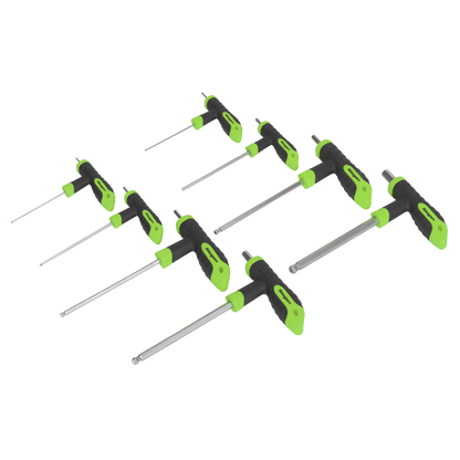 Siegen T-Handle Ball-End Hex Key Set 8pc