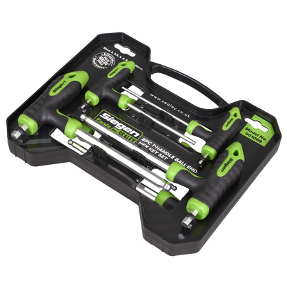 Siegen T-Handle Ball-End Hex Key Set 8pc