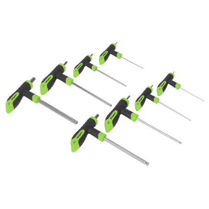 Siegen T-Handle Ball-End Hex Key Set 8pc