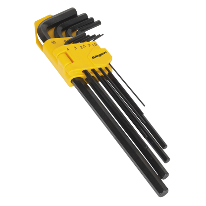 Siegen Extra-Long Hex Key Set 9pc
