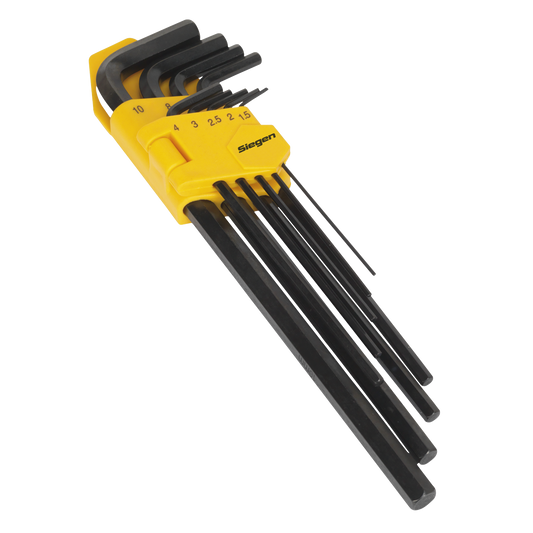 Siegen Extra-Long Hex Key Set 9pc