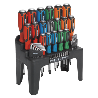 Siegen Hammer-Thru Screwdriver, Hex Key & Bit Set 44pc