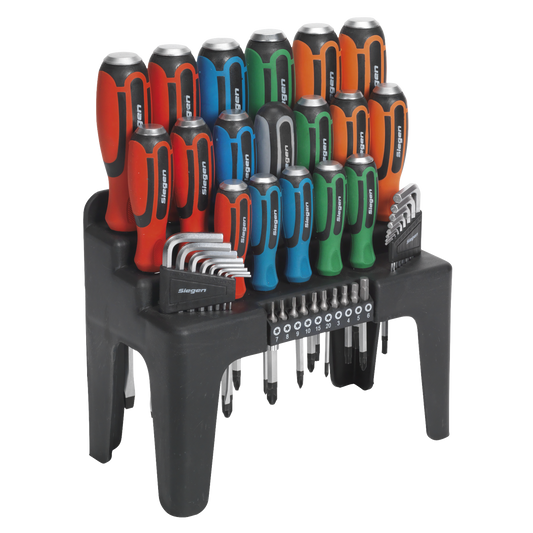 Siegen Hammer-Thru Screwdriver, Hex Key & Bit Set 44pc