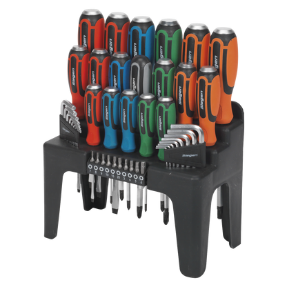 Siegen Hammer-Thru Screwdriver, Hex Key & Bit Set 44pc