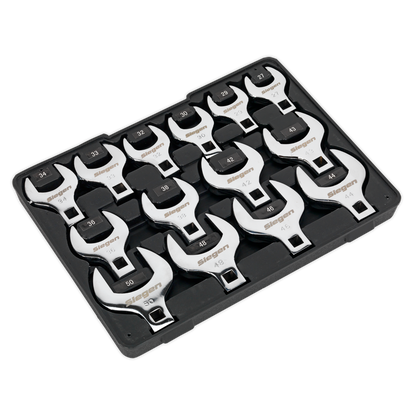 Siegen Crow's Foot Open End Spanner Set 1/2"Sq Drive 14pc