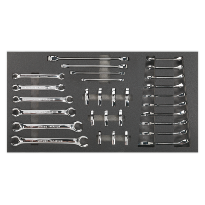 Siegen Specialised Spanner Set with Tool Tray 30pc