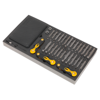 Siegen Specialised Bit Set & Folding Hex Keys with Tool Tray 192pc