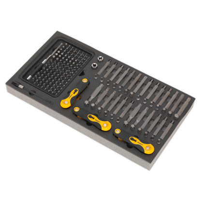 Siegen Specialised Bit Set & Folding Hex Keys with Tool Tray 192pc