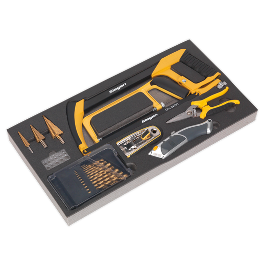Siegen Cutting & Drilling Set with Tool Tray 28pc
