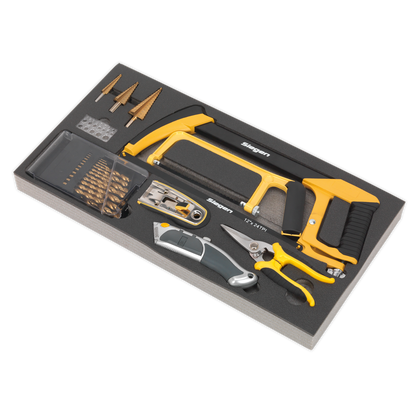Siegen Cutting & Drilling Set with Tool Tray 28pc
