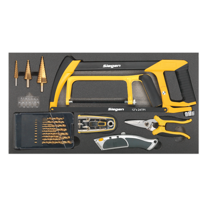 Siegen Cutting & Drilling Set with Tool Tray 28pc