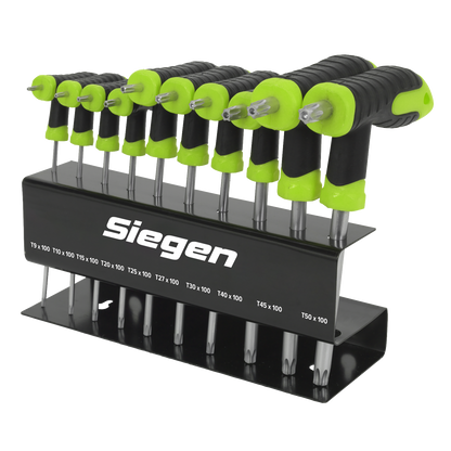 Siegen T-Handle TRX-Star* Key Set 10pc