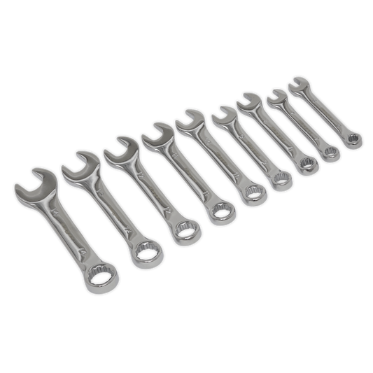 Siegen Stubby Combination Spanner Set 9pc
