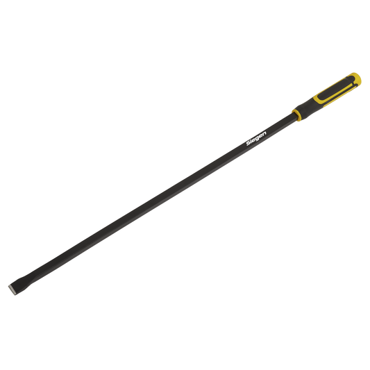 Siegen Heavy-Duty Straight Pry Bar with Hammer Cap 900mm