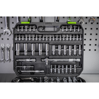 Siegen Socket Set 1/4", 3/8" & 1/2"Sq Drive 171pc