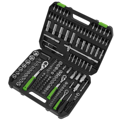 Siegen Socket Set 1/4", 3/8" & 1/2"Sq Drive 171pc