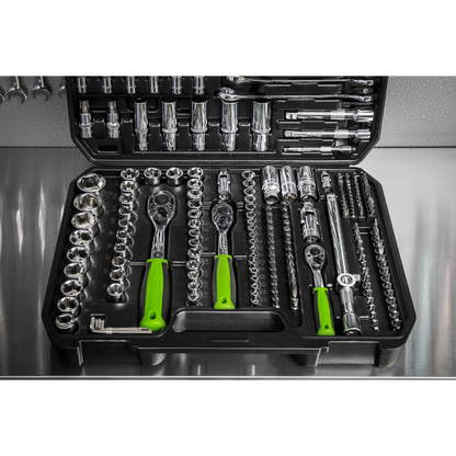 Siegen Socket Set 1/4", 3/8" & 1/2"Sq Drive 219pc