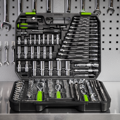 Siegen Socket Set 1/4", 3/8" & 1/2"Sq Drive 219pc