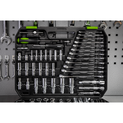 Siegen Socket Set 1/4", 3/8" & 1/2"Sq Drive 219pc