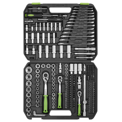 Siegen Socket Set 1/4", 3/8" & 1/2"Sq Drive 219pc