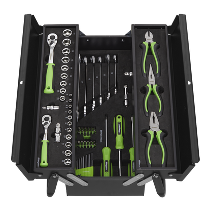 Siegen Cantilever Toolbox with Tool Kit 70pc
