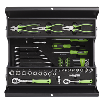 Siegen Cantilever Toolbox with Tool Kit 70pc