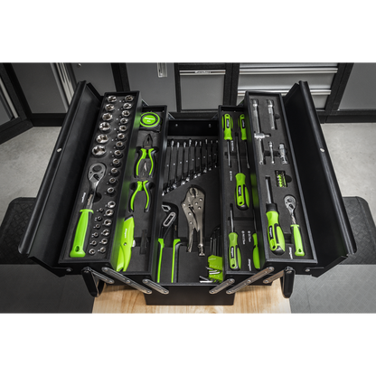 Siegen Cantilever Toolbox with Tool Kit 86pc