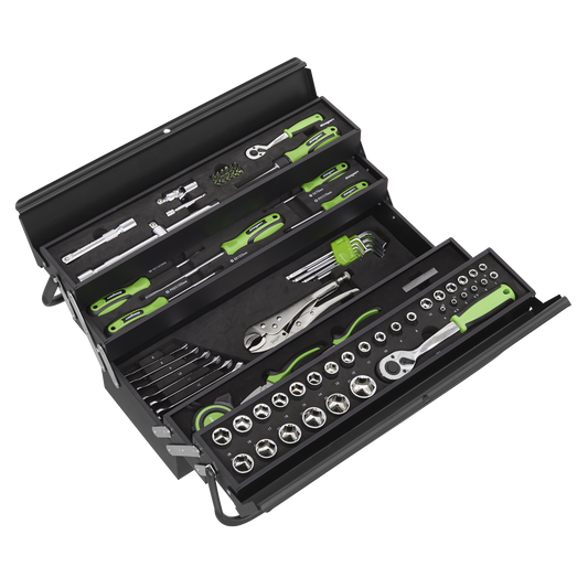 Siegen Cantilever Toolbox with Tool Kit 86pc
