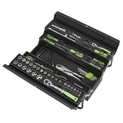 Siegen Cantilever Toolbox with Tool Kit 86pc