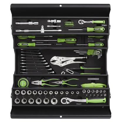 Siegen Cantilever Toolbox with Tool Kit 86pc