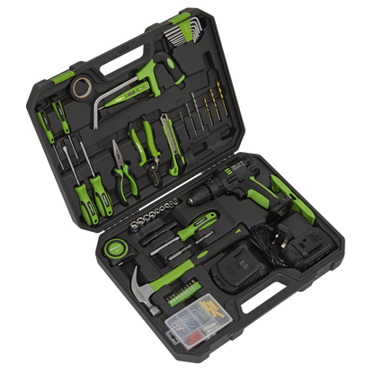Siegen Tool Kit with Cordless Drill 101pc