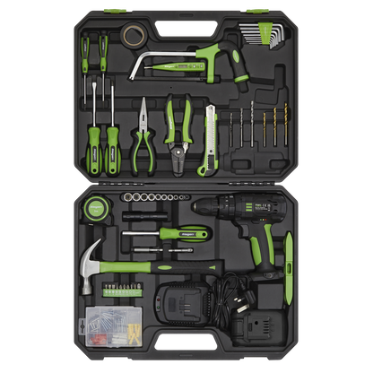 Siegen Tool Kit with Cordless Drill 101pc