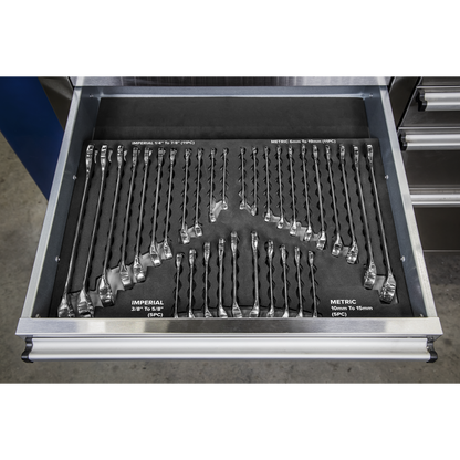 Siegen Metric/Imperial Combination Spanner Set 32pc