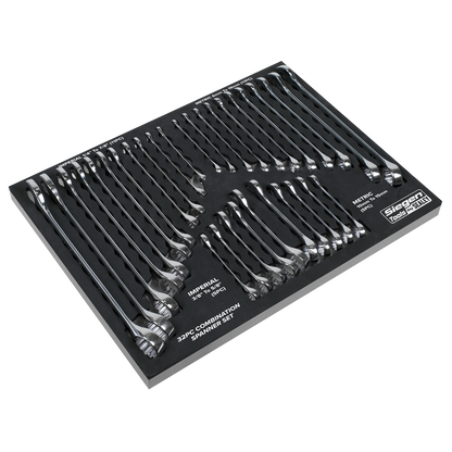Siegen Metric/Imperial Combination Spanner Set 32pc