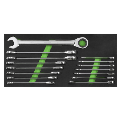 Siegen Combination Ratchet Spanner Set 15pc