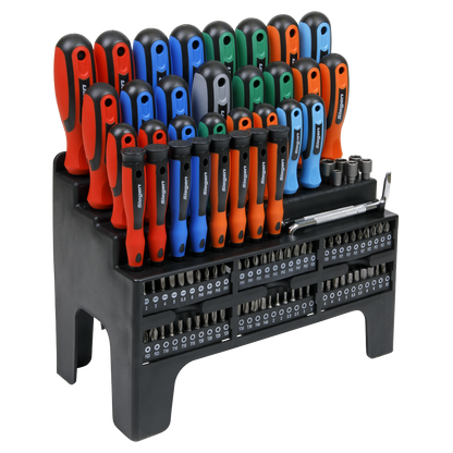 Siegen Screwdriver, Bit & Nut Driver Set 100pc