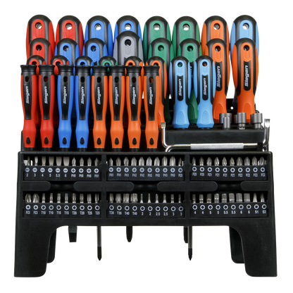 Siegen Screwdriver, Bit & Nut Driver Set 100pc