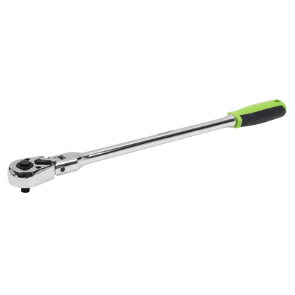 Siegen Long Flexi-Head Ratchet Wrench with Flip Reverse 1/4"Sq Drive