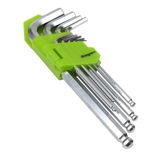 Siegen Long Ball-End Hex Key Set 9pc