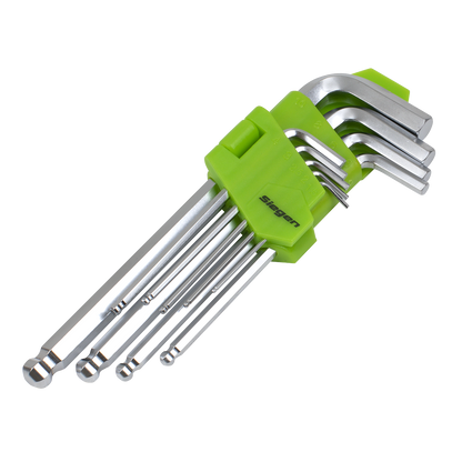 Siegen Long Ball-End Hex Key Set 9pc