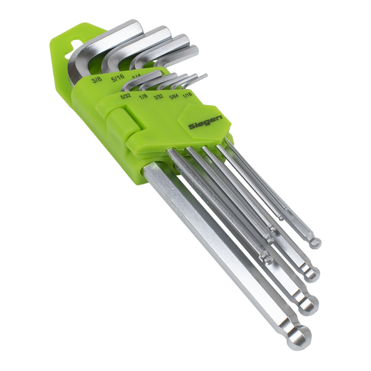Siegen Imperial Long Ball-End Hex Key Set 9pc