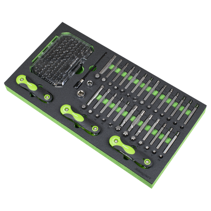 Siegen Specialised Bit Set & Folding Hex Keys with Tool Tray 170pc