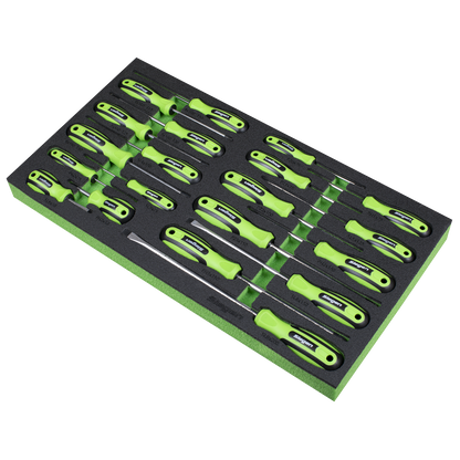 Siegen Screwdriver Set with Tool Tray 20pc