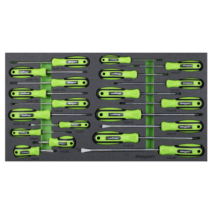 Siegen Screwdriver Set with Tool Tray 20pc