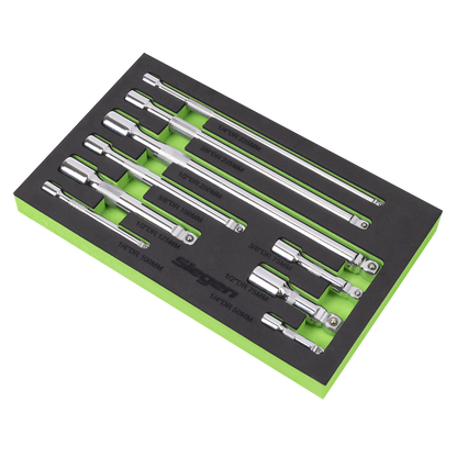 Extension Bar Set 1/4", 3/8" & 1/2"Sq Drive 9pc