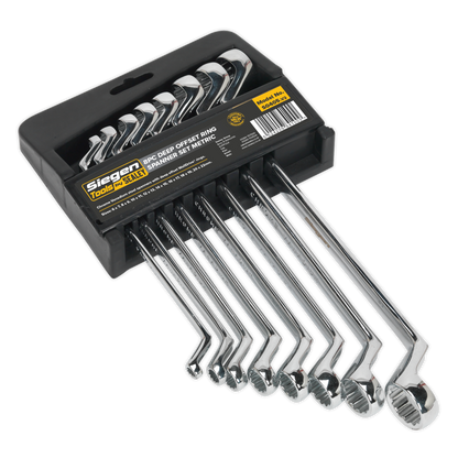 Siegen Deep Offset Ring Spanner Set 8pc