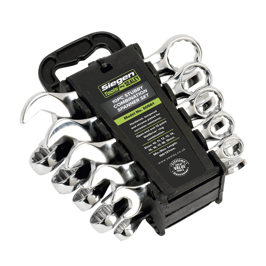 Siegen Stubby Combination Spanner Set 10pc
