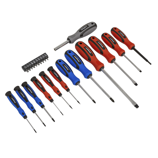 Siegen Soft Grip Screwdriver & Bit Set 23pc