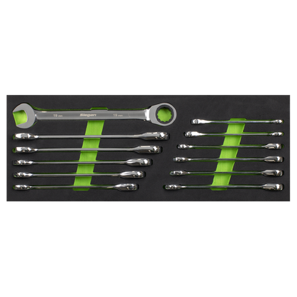 Siegen Ratchet Combination Spanner Set 12pc